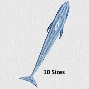 Blue Whale Machine Embroidery Design