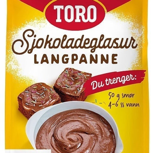 Toro Sjokoladeglasur Langpanne - Norwegische Schokoladenglasur-Glasur 278 Gramm (9,8 oz)