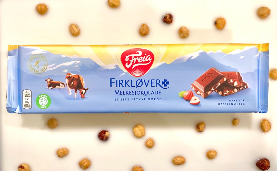 Freia Firklover Freia Milk Chocolate With Chopped Hazelnuts Etsy