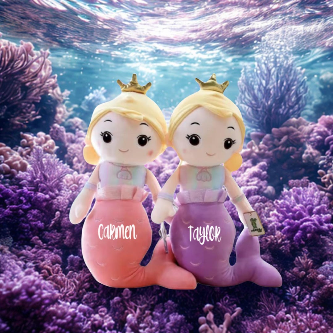 Merbearofficial Personalized Mermaid Plush - Etsy