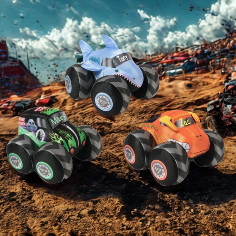 Personalized Monster Jam Monster Truck Plushes image 1