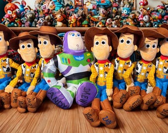 Personalized Toy Story Plush Woody or Buzz Lightyear
