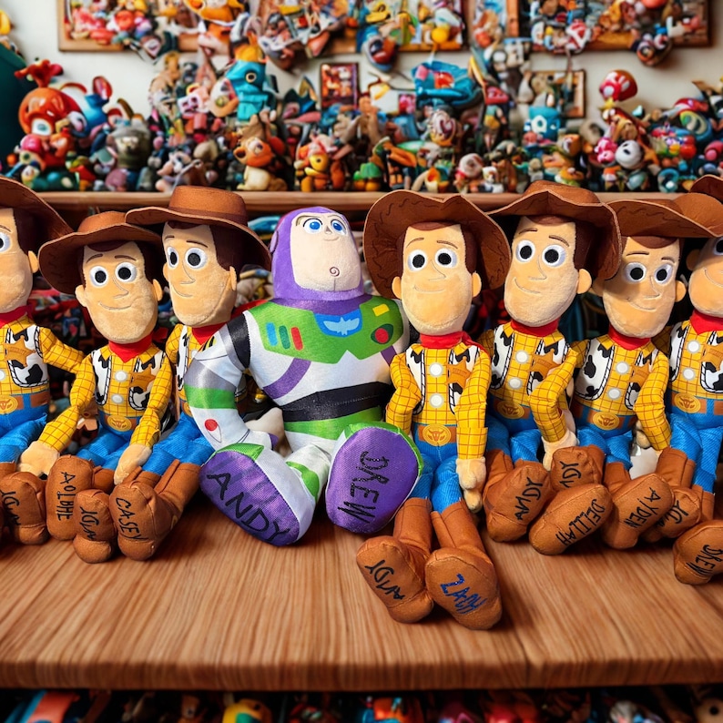 Peluche personalizado de Toy Story, Woody o Buzz Lightyear imagen 1