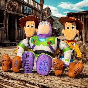 Peluche personalizado de Toy Story, Woody o Buzz Lightyear imagen 3