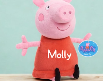 Peluche personalizado de Peppa Pig, juguete para abrazar de 15 pulgadas
