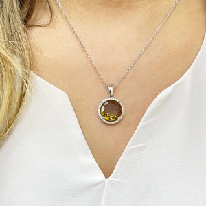 925K Sultanite Pendant Necklace, Color Change Sultanite Pendant, Turkish Diaspore Gemstone Necklace, Unique Gift Idea for Women