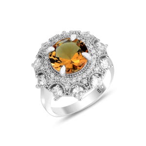 925K Handmade Turkish Color-Change Sultanite Sterling Silver Women&#39;s Ring – Genuine Sultanite Gemstone Jewelry
