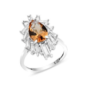 Sultanite Stone Silver Women Ring – Color Changing Turkish Diaspore Ring, Elegant Sultanite Gemstone Gift for Her