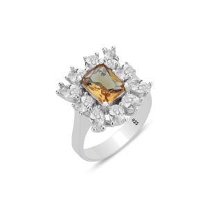 Color Changing Sultanite Stone Ring - 925K Sterling Silver Turkish Diaspore Ring, Special Jewelry for All Occasions Gift Idea for Women