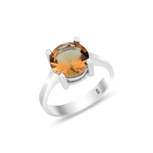 Turkish Diaspore Stone Silver Ring, Sultanite Stone Minimalist Ring, Color Changing Stone Ring, Sultanite Gemstone Ring, Gift Idea for Women