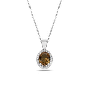 Color Changing Sultanite Pendant Necklace: 925 Sterling Silver, Handmade