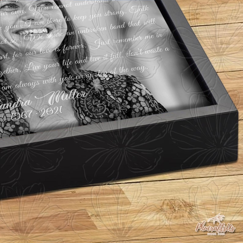 Loss Of Mom I Never Left You Memorial Canvas Gift, Loss Of Mother Sympathy Gift, In Loving Memory Gifts For Loss Of Loved One Ready To Hang image 9