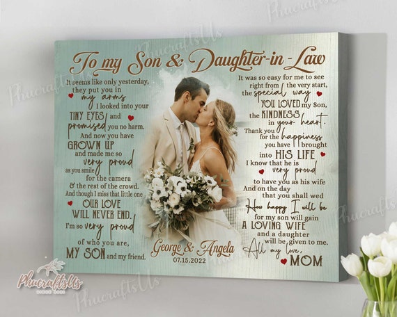 Wedding Gifts for Son on Wedding Day Personalized Wedding - Etsy