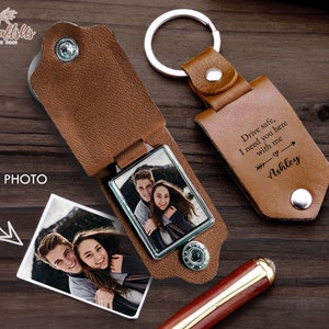 Drive Safe Keychain I Need You Here With Me Hammered Gift For