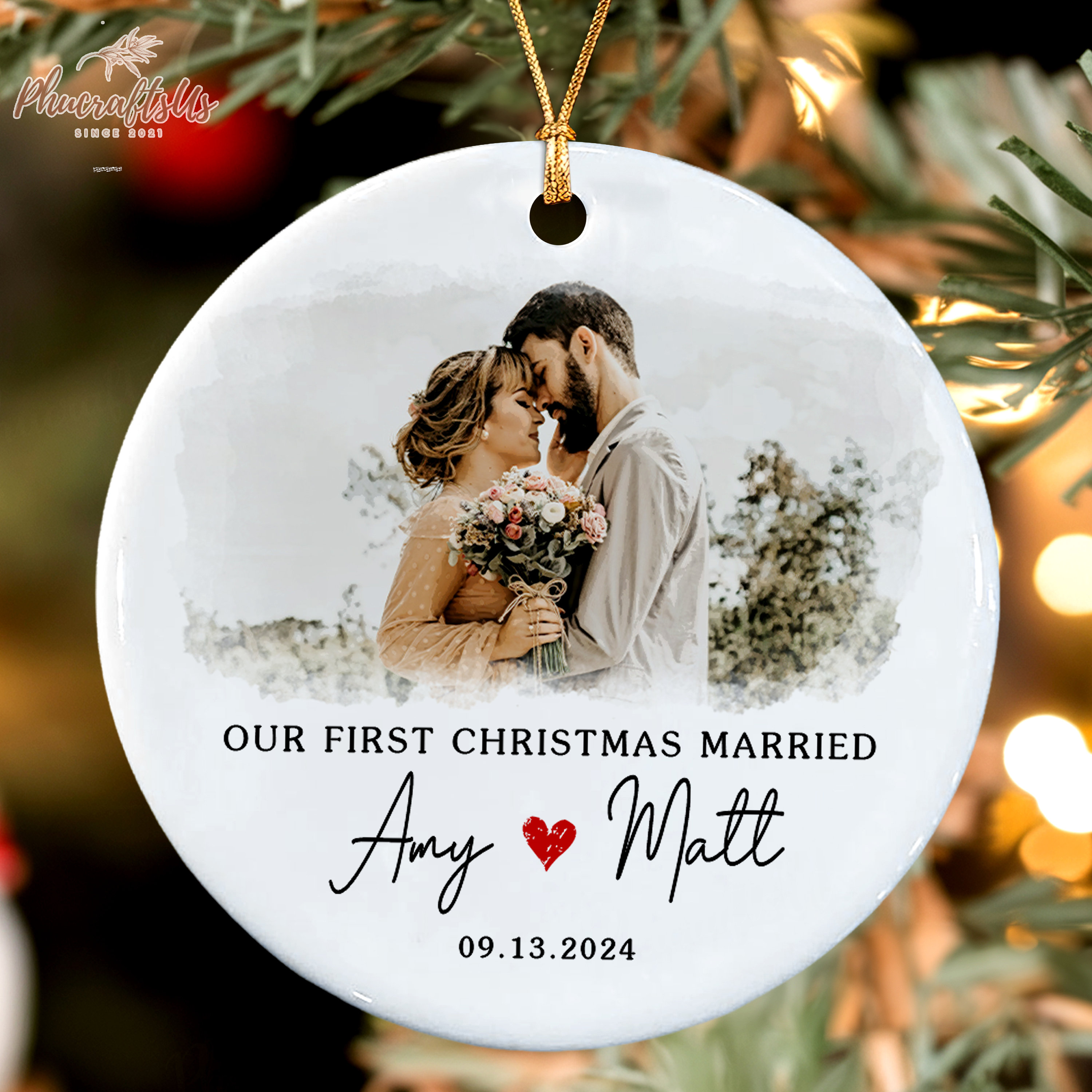 1st christmas married ornament discount