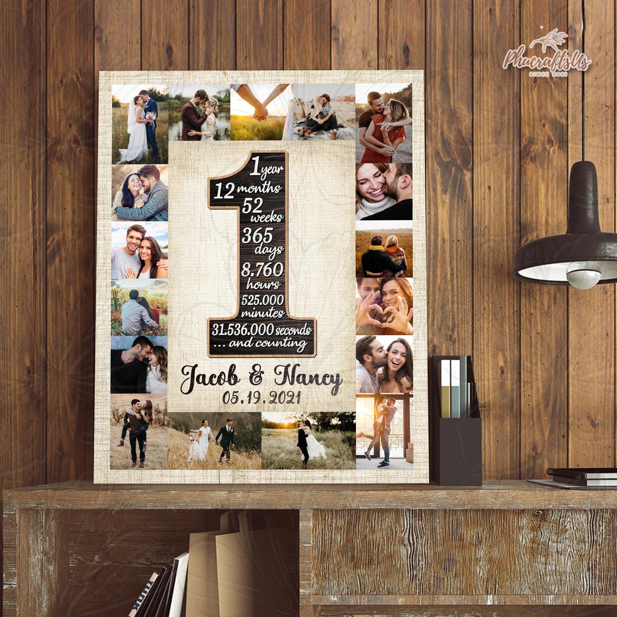Photo Collage First Wedding Anniversary Gift Ideas For Him Collage