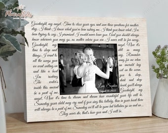 Father Of The Bride Gift From Daughter, Custom Wedding Song Lyrics, Wedding Dance Song Dad Gift From Bride, Custom Photo Daddy Daughter Gift