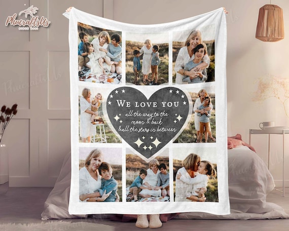 Personalized Photo Collage Grandma Blanket Gifts Mothers Day Gift for Grandma From Grandkids Mother Day Gift for Mom From Daughter Blanket Etsy