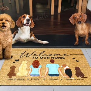 Dog Welcome Mat Etsy