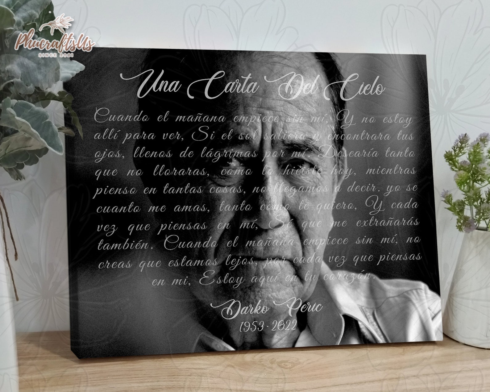 A letter from heaven custom memorial photo gift loss of etsy