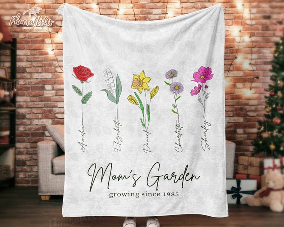 Custom Photo, Gift For Mom, Blanket