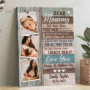 New Mom Gift, First Time Mom Gifts, Custom Photo Gifts for New Mom, First Mothers Day Gift From Baby, 1st Mothers Day Gift