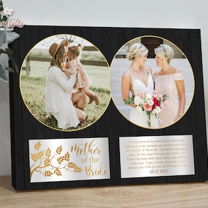 Mother Of The Bride Gift From Daughter, Custom Photo Collage Wedding Gift For Mom, Parents Of The Bride Gift, Custom Wedding Picture Frame