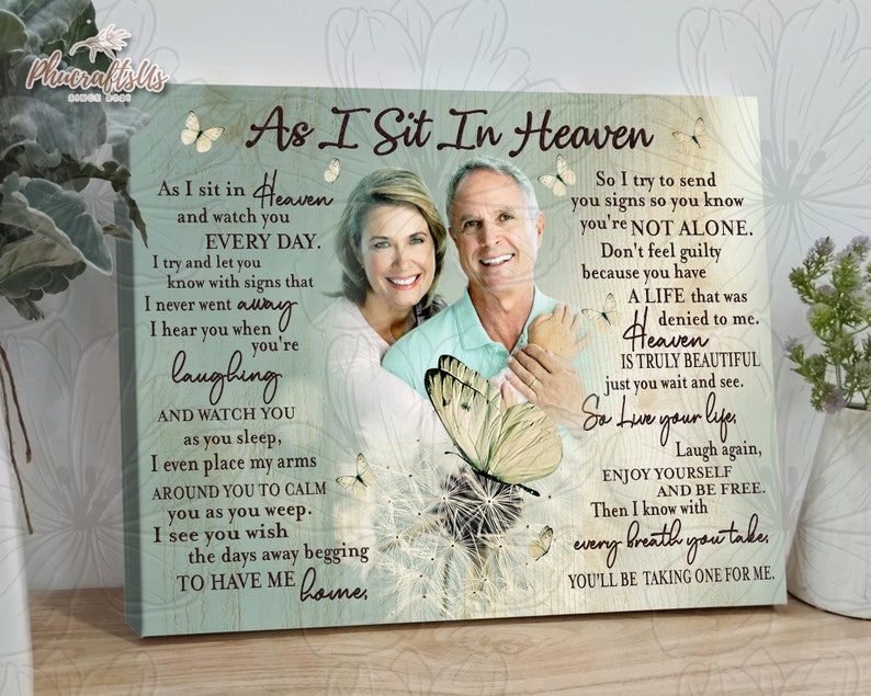 As I Sit in Heaven Loss of Mother Memorial Gift Custom | Etsy Ireland