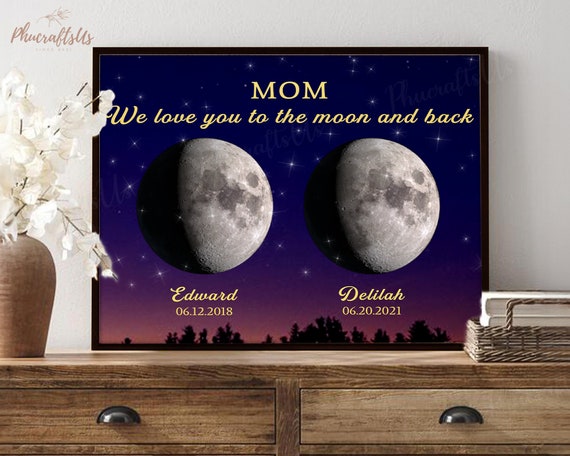 Amazon.com: I Love You to the Moon and Back - Bronze Moon