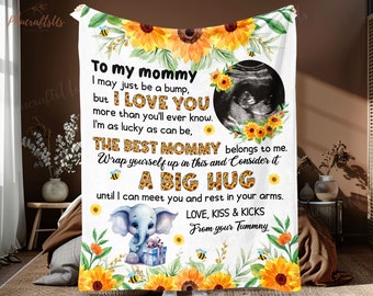 Pregnancy Gift For First Time Moms | Mom to Be Gifts Blanket | Newborn Photography Bump Blanket | Happy Mother's Day Gift 2024