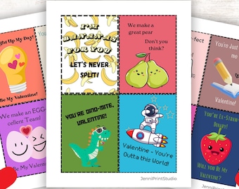 Printable Valentine Cards for Kids | Classroom Valentine's Day Cards | Gender Neutral School Valentine's for Friends