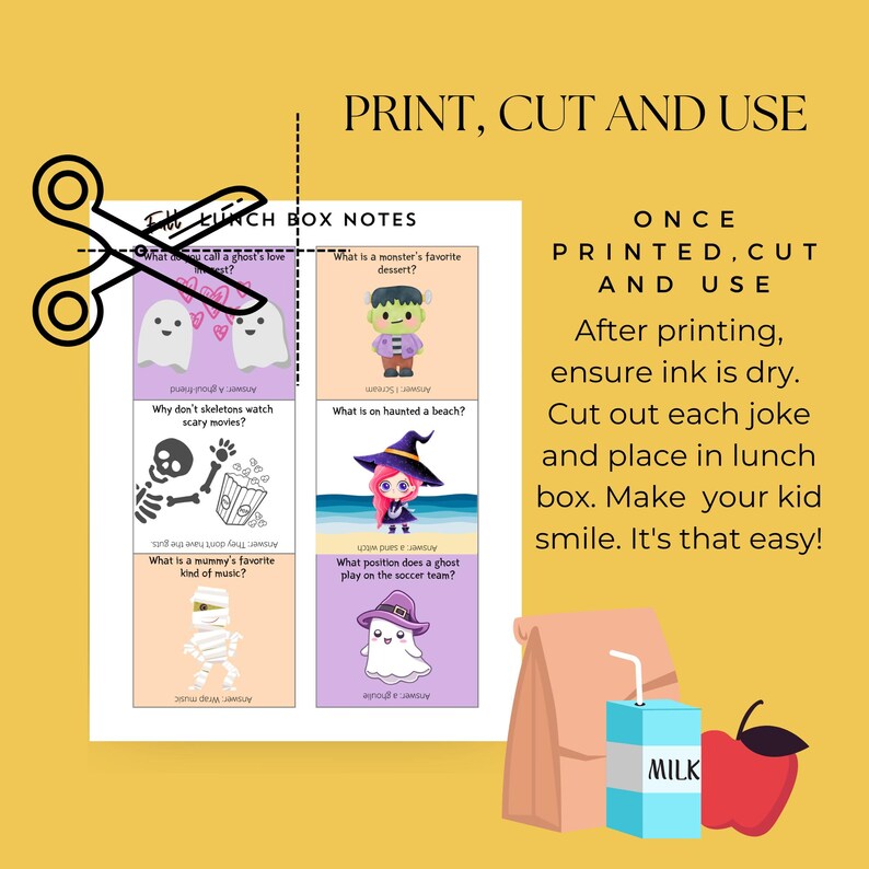 Printable Lunch Box Jokes: 96 Dad Approved Seasonal Kids Joke Cards ...