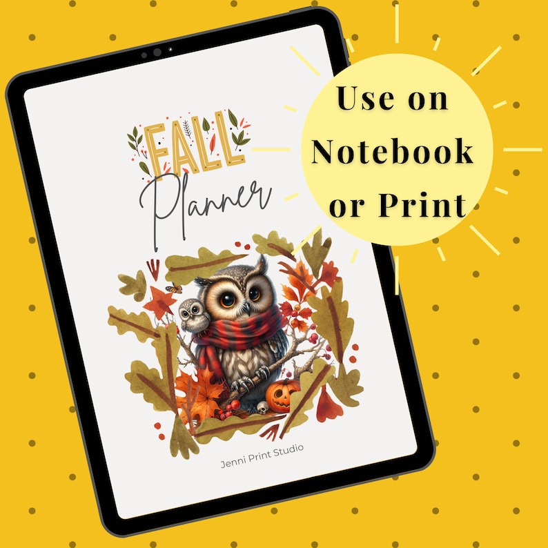 Printable Fall Planner Bundle: Journal & Workbook (PDF) - Etsy