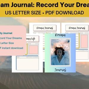 Dream Journal Printable PDF| Record Your Dreams Daily