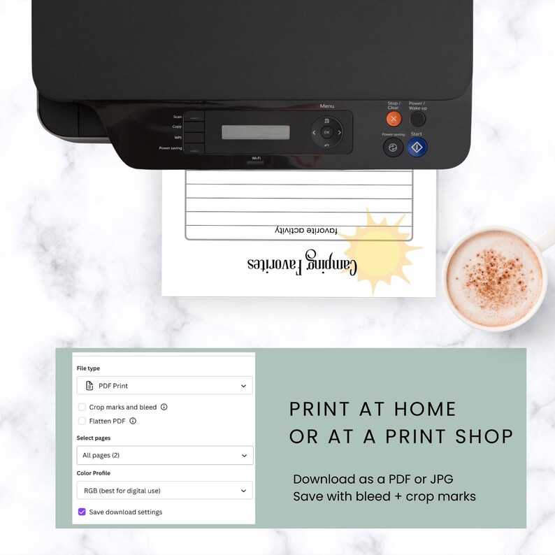 Printable Camping Planner Checklist Trip Planner, Meal Planner, Hiking