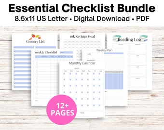 Essential Printable Checklist Bundle