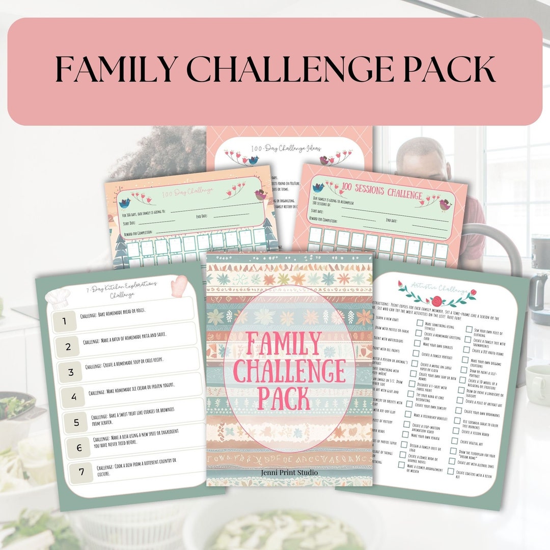 Printable Family Challenge Activities | Scavenger Hunt | Recipe ...