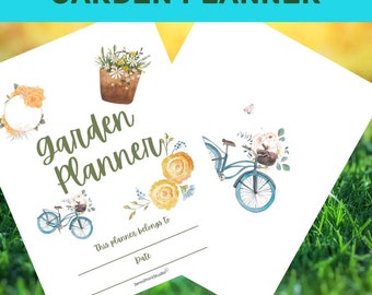 Printable Garden Planner, expense log, harvest tracker, spring plant wishlist, pest control, plant journal