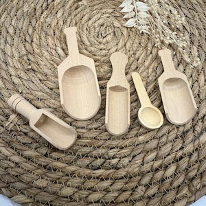 Juego de cucharas de madera Cuchara de madera Juegos de cucharas y vertidos Accesorios Inserto Trofast Tableros de actividades Trofast Flisat Montessori Motricidad fina Habilidades sensoriales