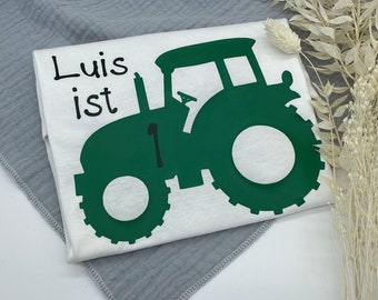 Geburtstagsshirt, Traktor, Kinder T-Shirt zum Geburtstag, Kindergeburtstagsshirt, Kindergeburtstag, personalisiertes Geburtstagsshirt