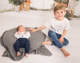Geschwister Set I Geschwister Shirt I  Große Schwester Shirt I Großer Bruder Shirt I Kleine Schwester Shirt I Kleiner Bruder Shirt