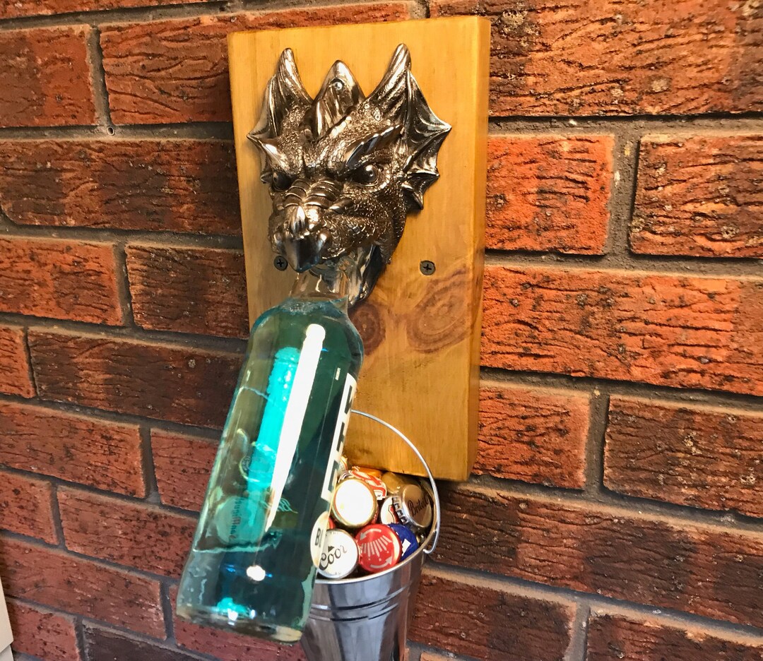 Wall Mounted DRAGON Bottle Opener Beer Bottle Opener Etsy UK