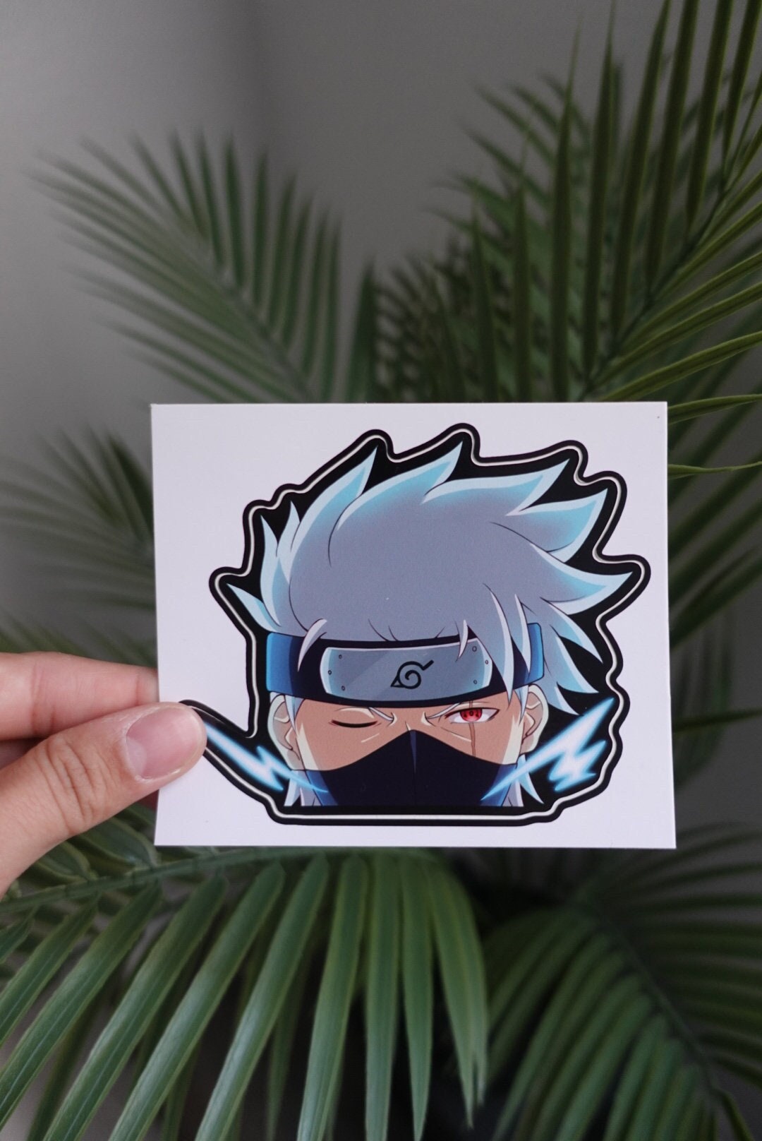 Kakashi Face Squish Peeker Sticker Sticker – Anime Town Creations