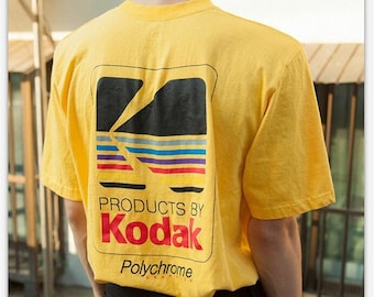 Tシャツ・カットソー [ KODAK ] MAILER GRAPHICS T-SHIRT Kodak Apparel Unisex K Round Neck Woven Short Sleeve