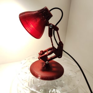 PIXAR LAMP, Nightstand LIGHT, Personalized Lamp, Custom Desk Light, Personalized 3D Printed Plastic Bright Color Beside Lighting