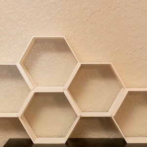 HONEYCOMB SHELVES CUPCAKE holder Modern Shelving Unique Shelves Home Organization Hexagon Shelves Wall Art Shelves Contemporary Design