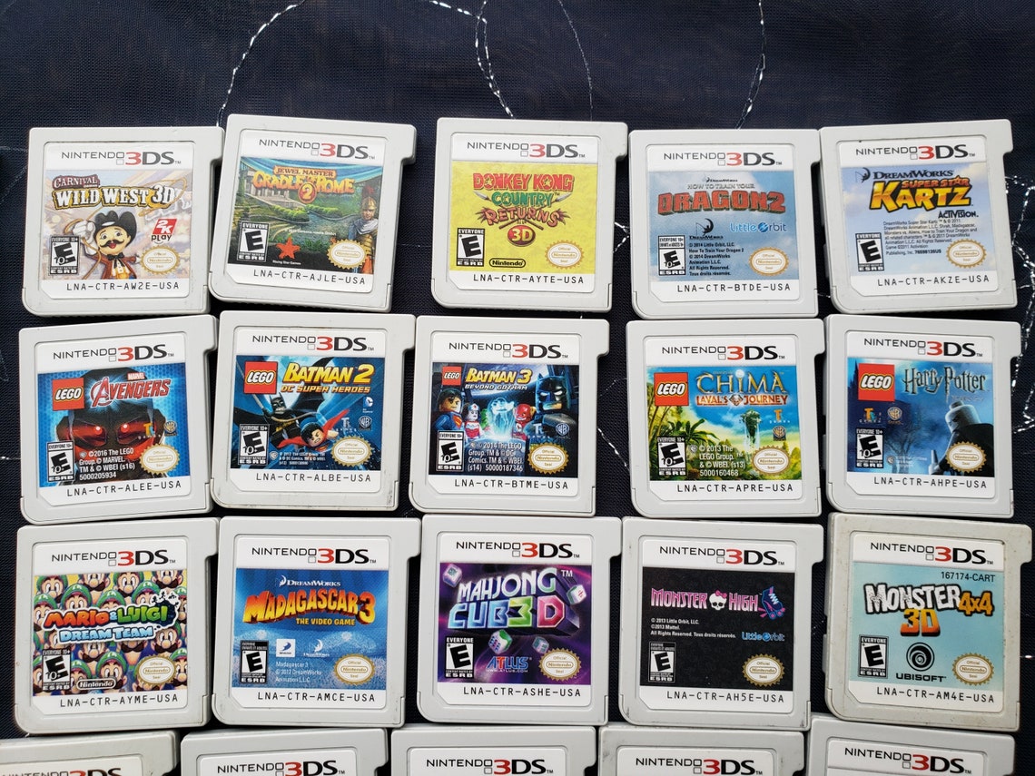 Nintendo 3DS Game Lot works With 2DS Also Listing 1of6 Etsy