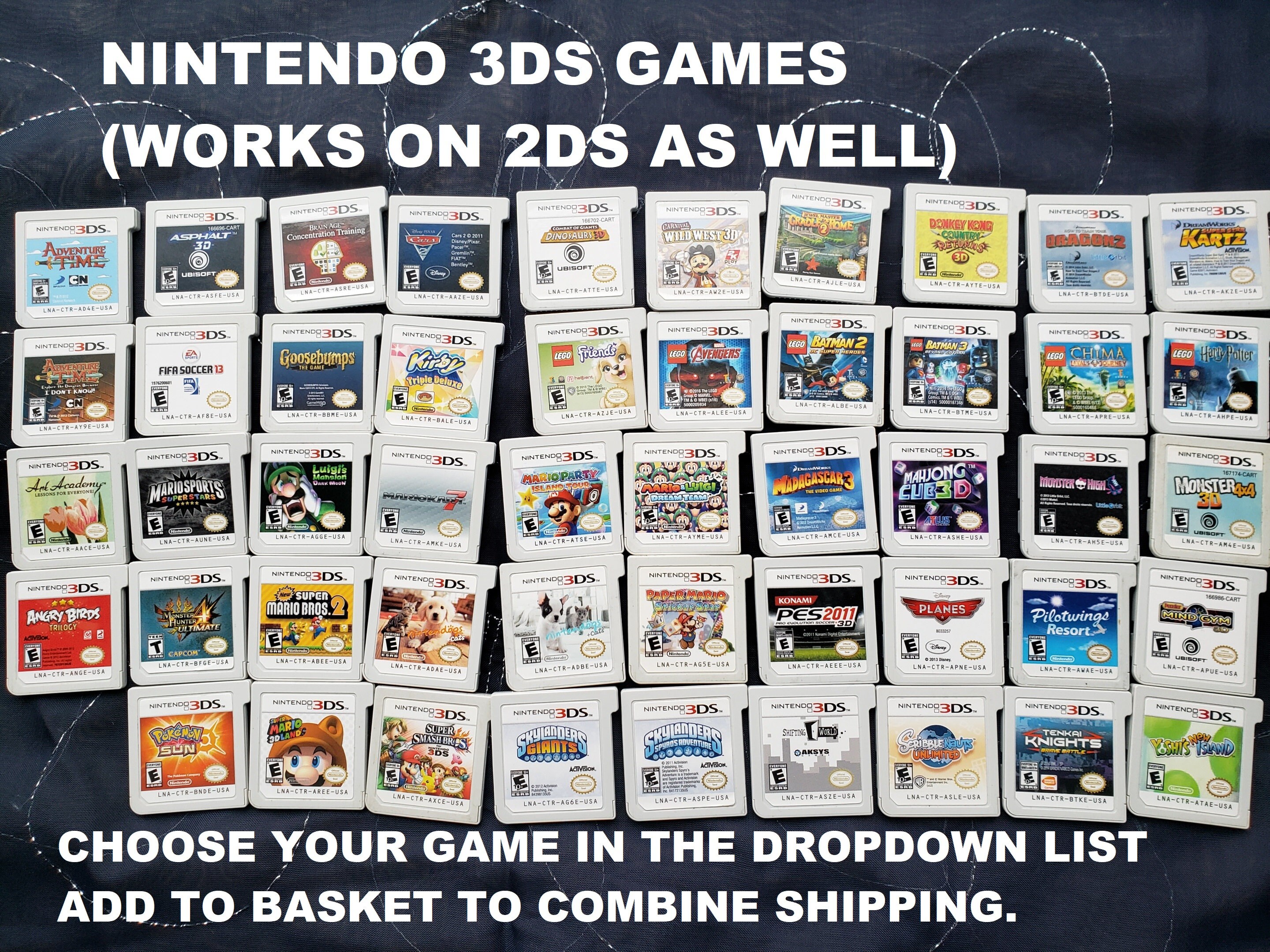 Nintendo 3DS Games Lot You Pick! FREE Same Day Shipping