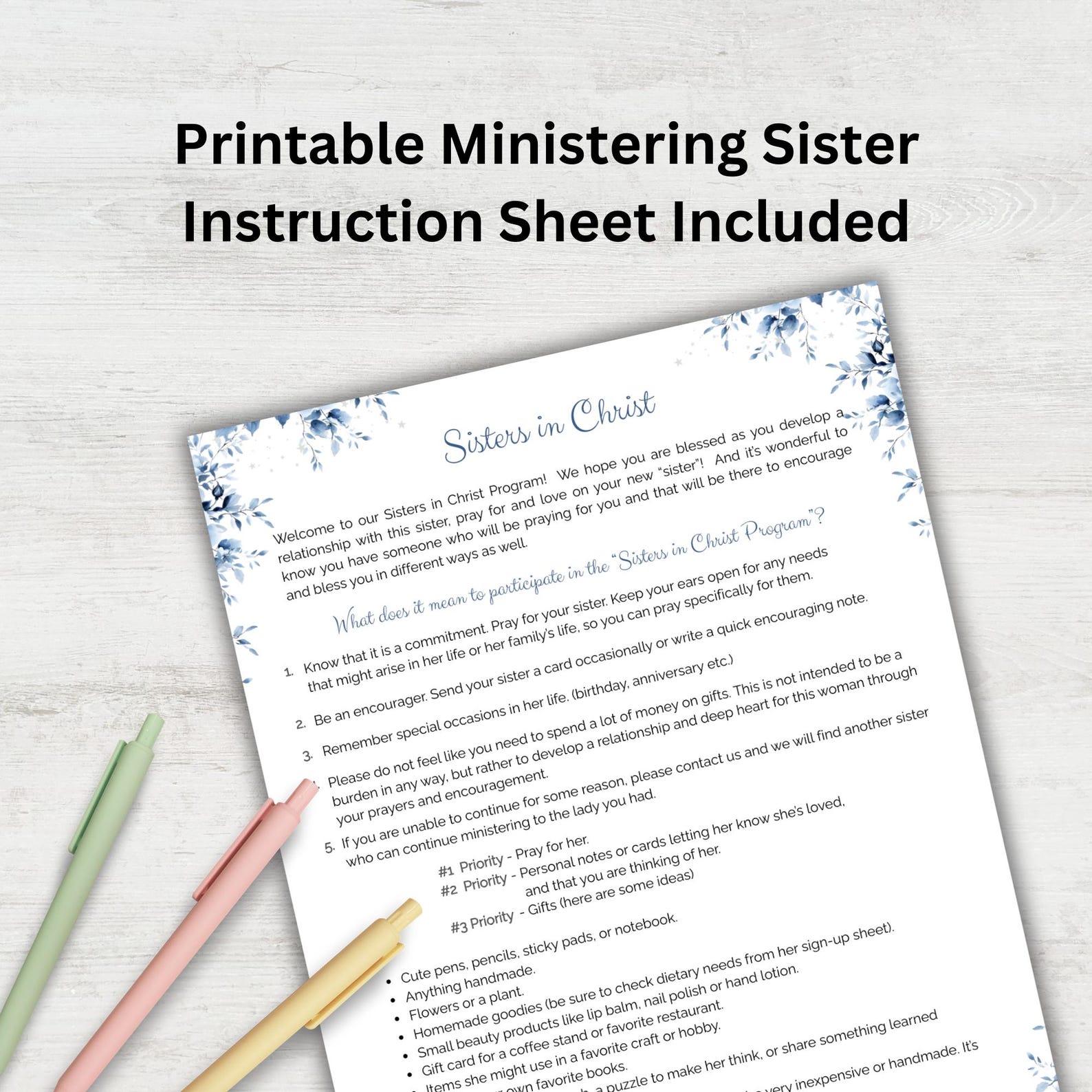 Ministering Sister Survey, Christian Woman Questionnaire, Blessed ...