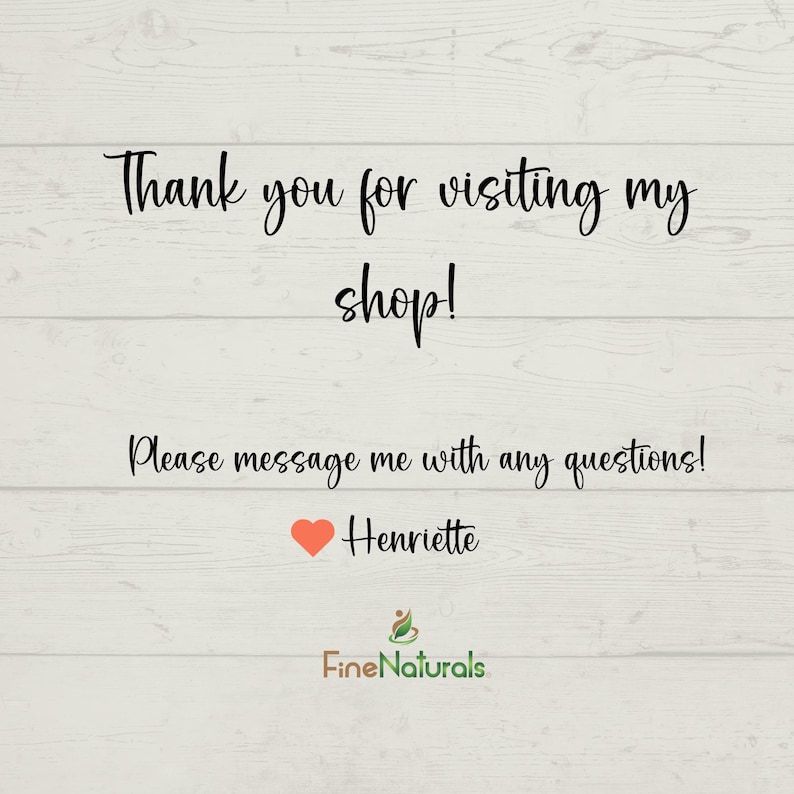 May include: Thank you for visiting my shop! Please message me with any questions! Henriette Fine Naturals